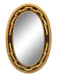 A Continental Parcel Gilt Mirror
