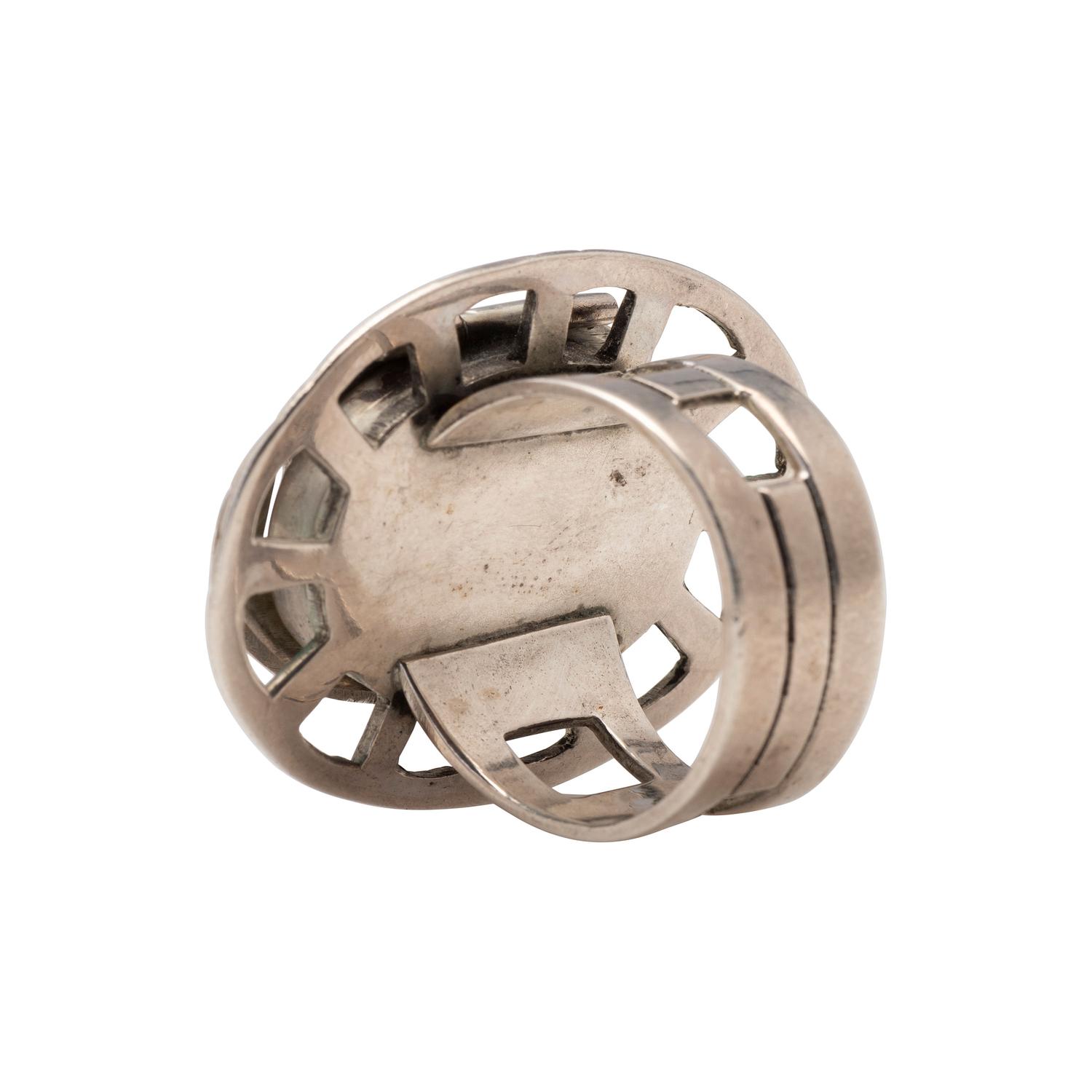 Sterling Silver Maskette Ring