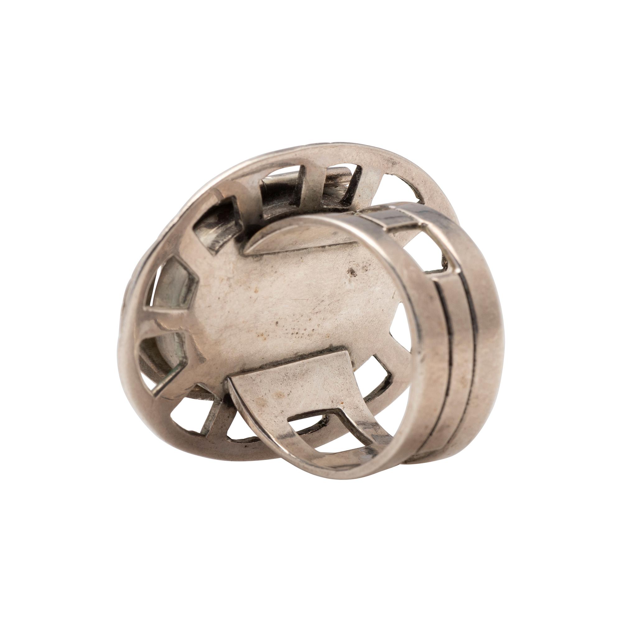 Sterling Silver Maskette Ring