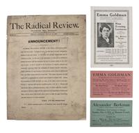 [ANARCHISM]. A pamphlet and two tickets to Emma GOLDMAN's "The Modern Drama" lecture series. Chicago: Allied Printing, [1914]. [ With: ] The Radical Review. 1883.