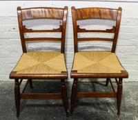 A Pair of American Maple Side Chairs Height 33 1/4 inches. — 19TH CENTURY