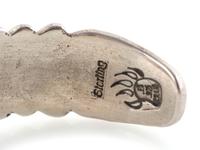 Navajo Sterling Silver and Coral Cuff Bracelets