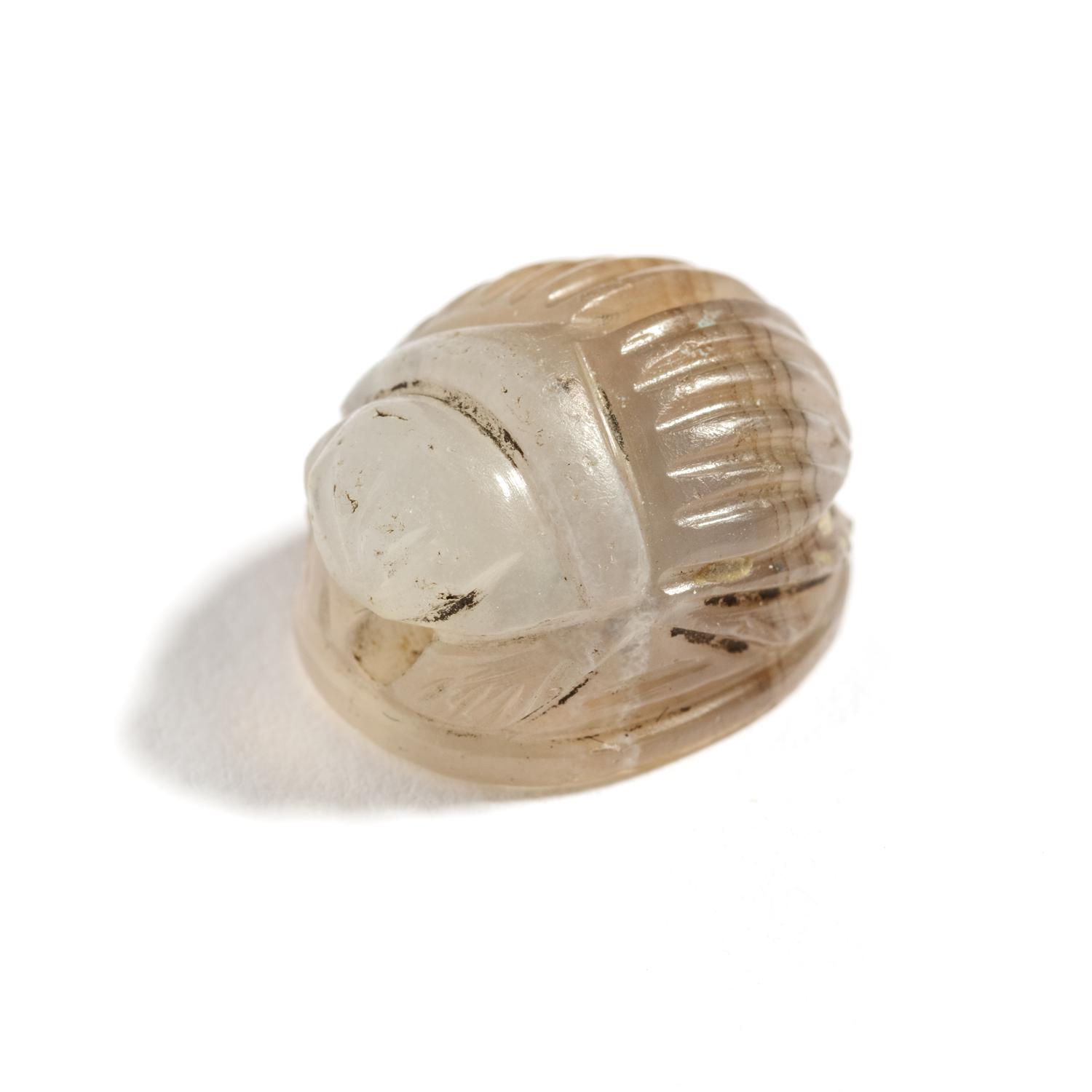 An Etruscan Chalcedony Scarab with a Gryllos
