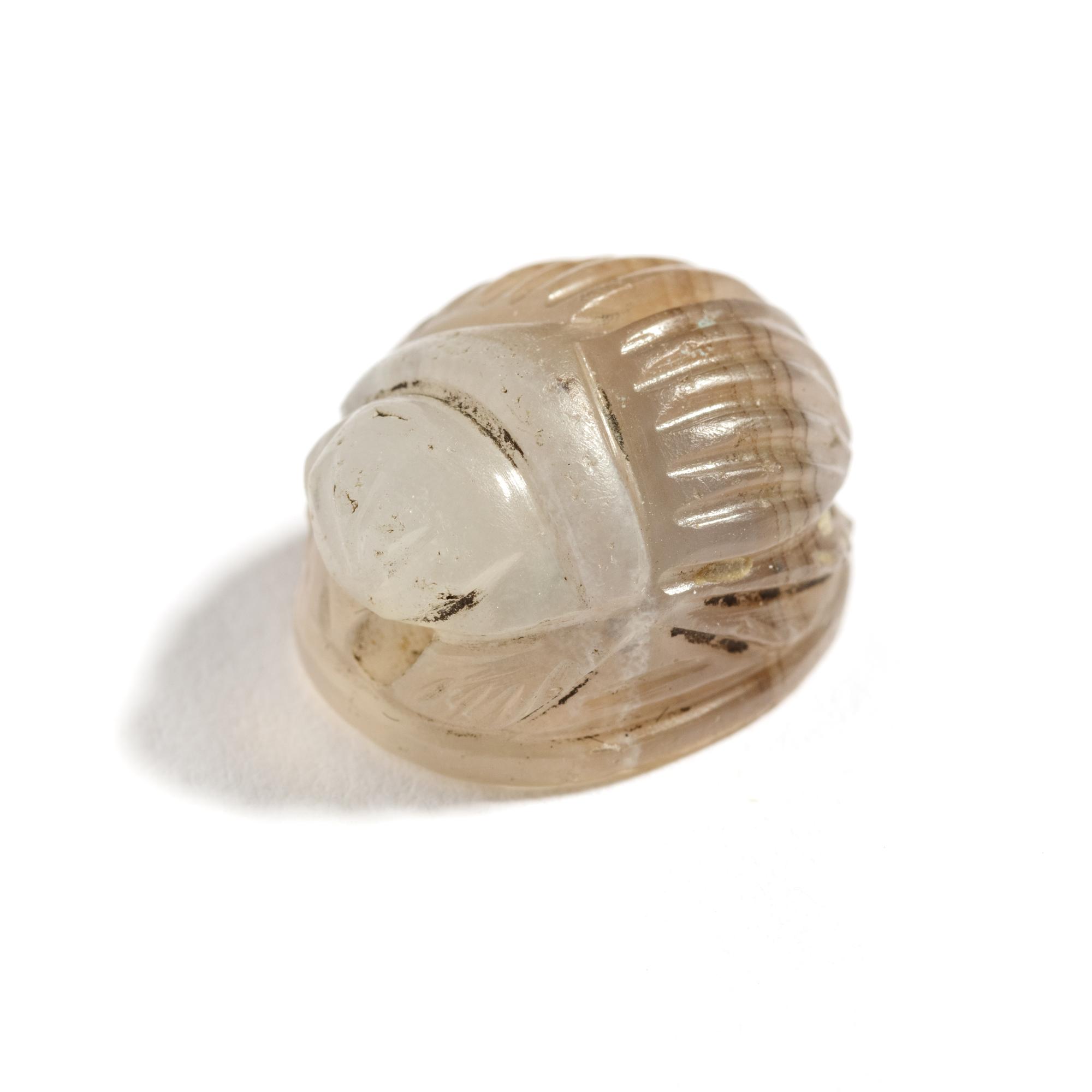 An Etruscan Chalcedony Scarab with a Gryllos