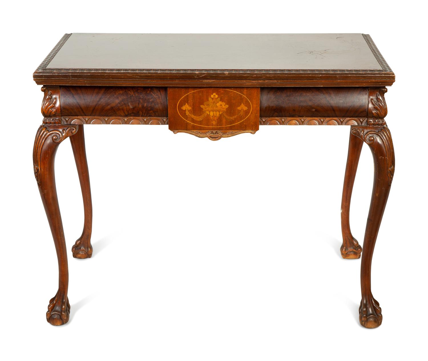 A George II Style Mahogany Flip-Top Table