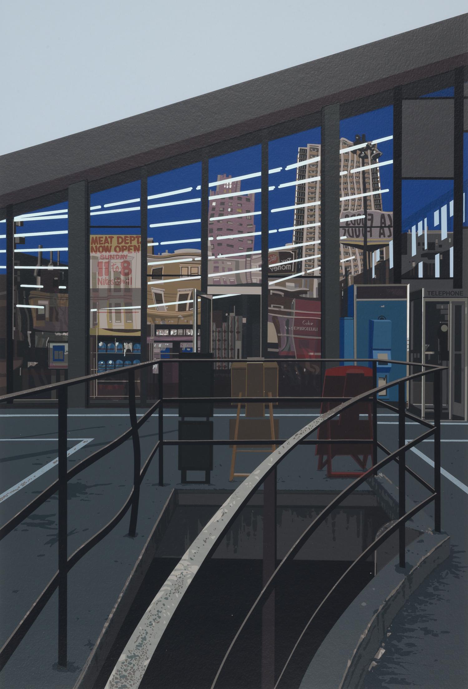 Urban Landscapes No. 2 (complete portfolio of 8 prints with original cloth portfolio)