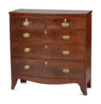 A George III Mahogany Bowfront Chest of Drawers