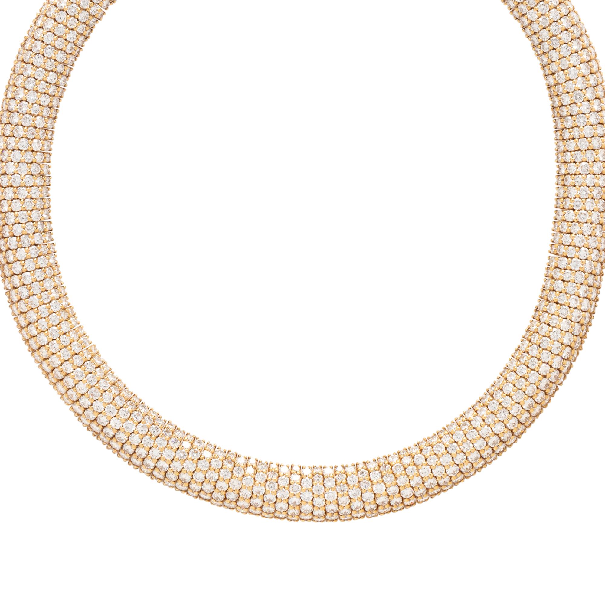BOUCHERON, YELLOW GOLD AND DIAMOND NECKLACE