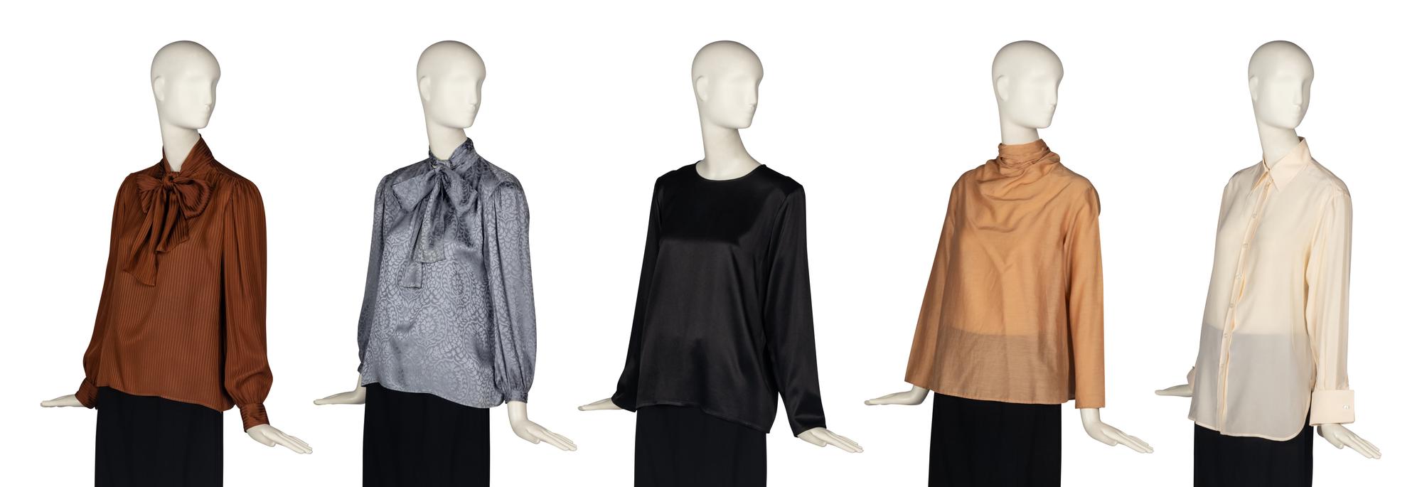 Five Yves Saint Laurent Blouses