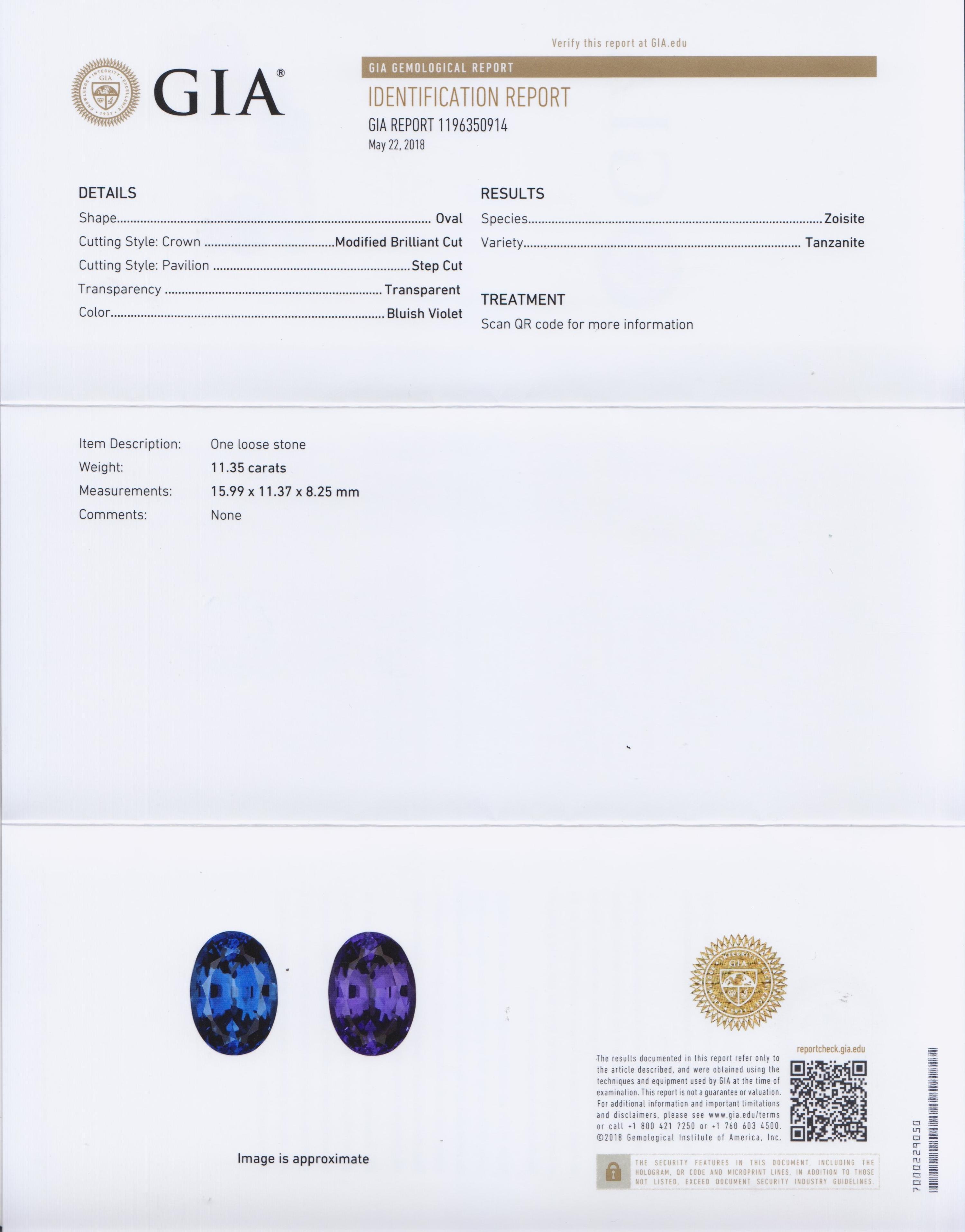 A Platinum, Tanzanite and Diamond Ring, 11.00 dwts.