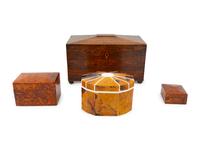 A Collection of Four English Boxes — 19TH/20TH CENTURY