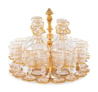 A Baccarat Gilt Bronze Mounted and Cut Glass Cave à Liqueur