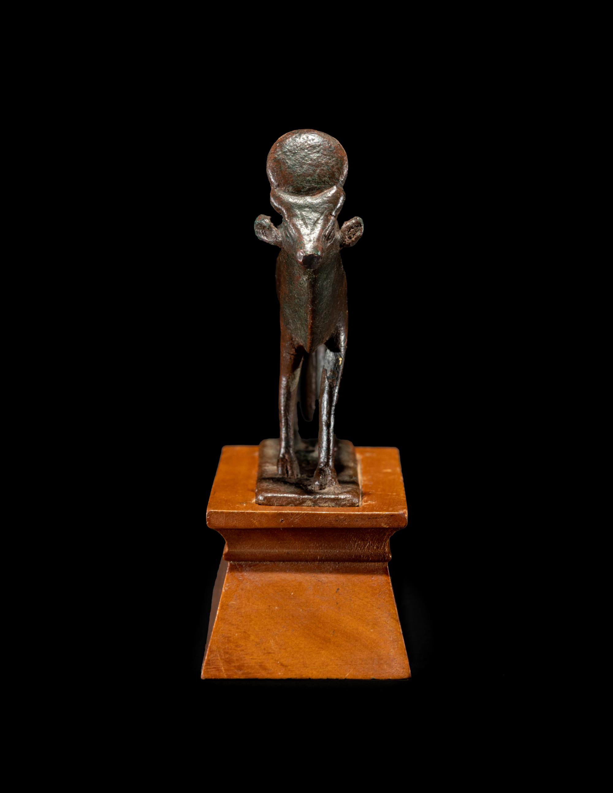 An Egyptian Bronze Apis Bull