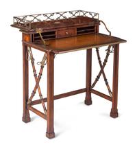 A Pair of Empire Style Mahogany Writing Tables