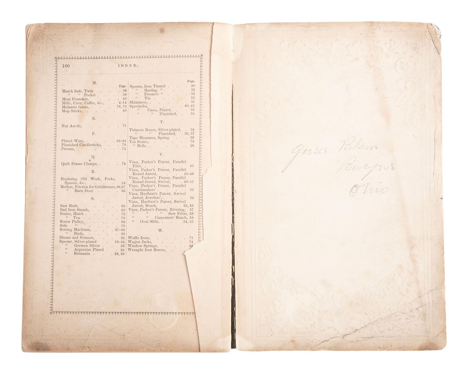 Price List of Articles Manufactured by Charles Parker . Hartford, CT: Case, Lockwood and Company, 1862.