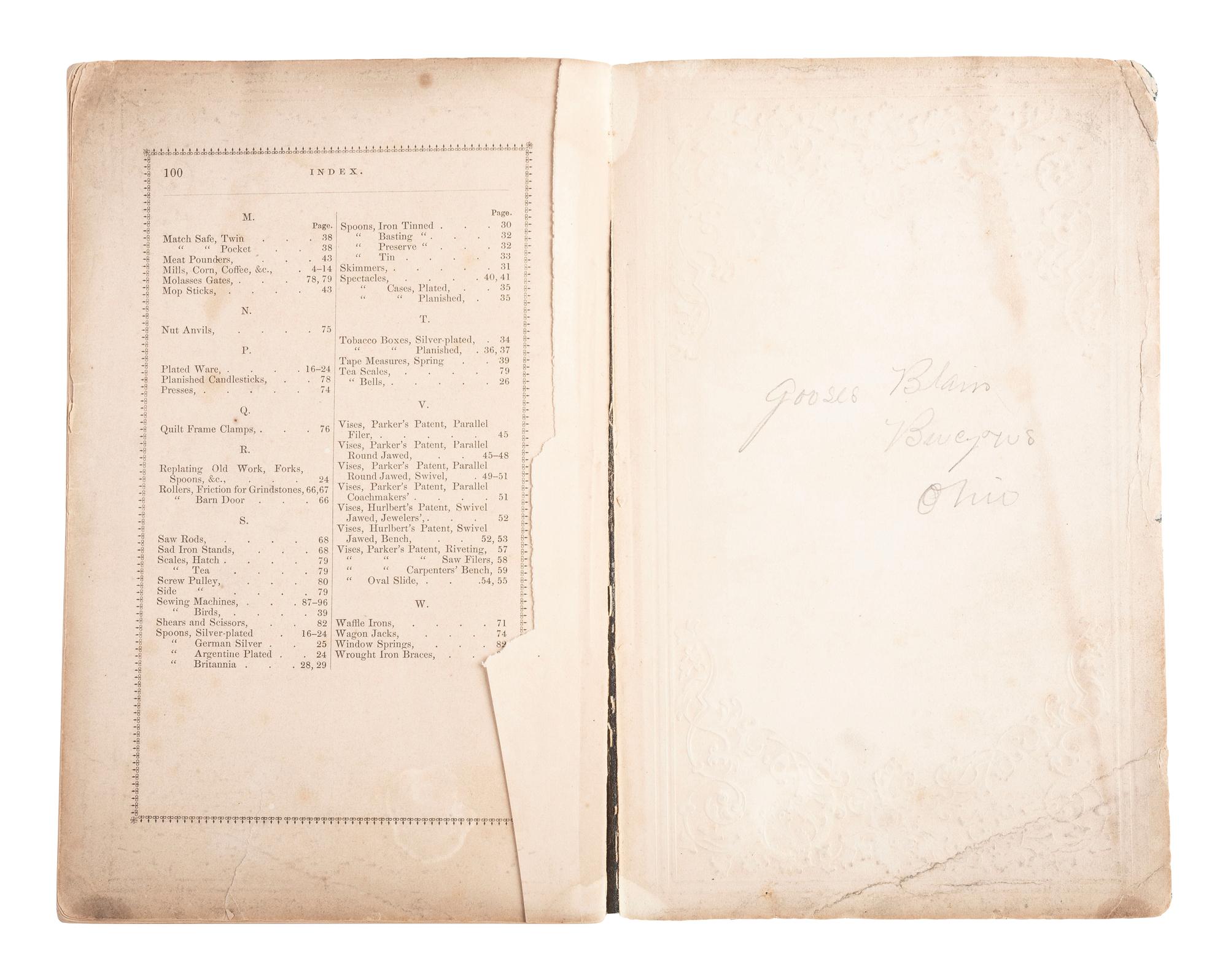 Price List of Articles Manufactured by Charles Parker . Hartford, CT: Case, Lockwood and Company, 1862.