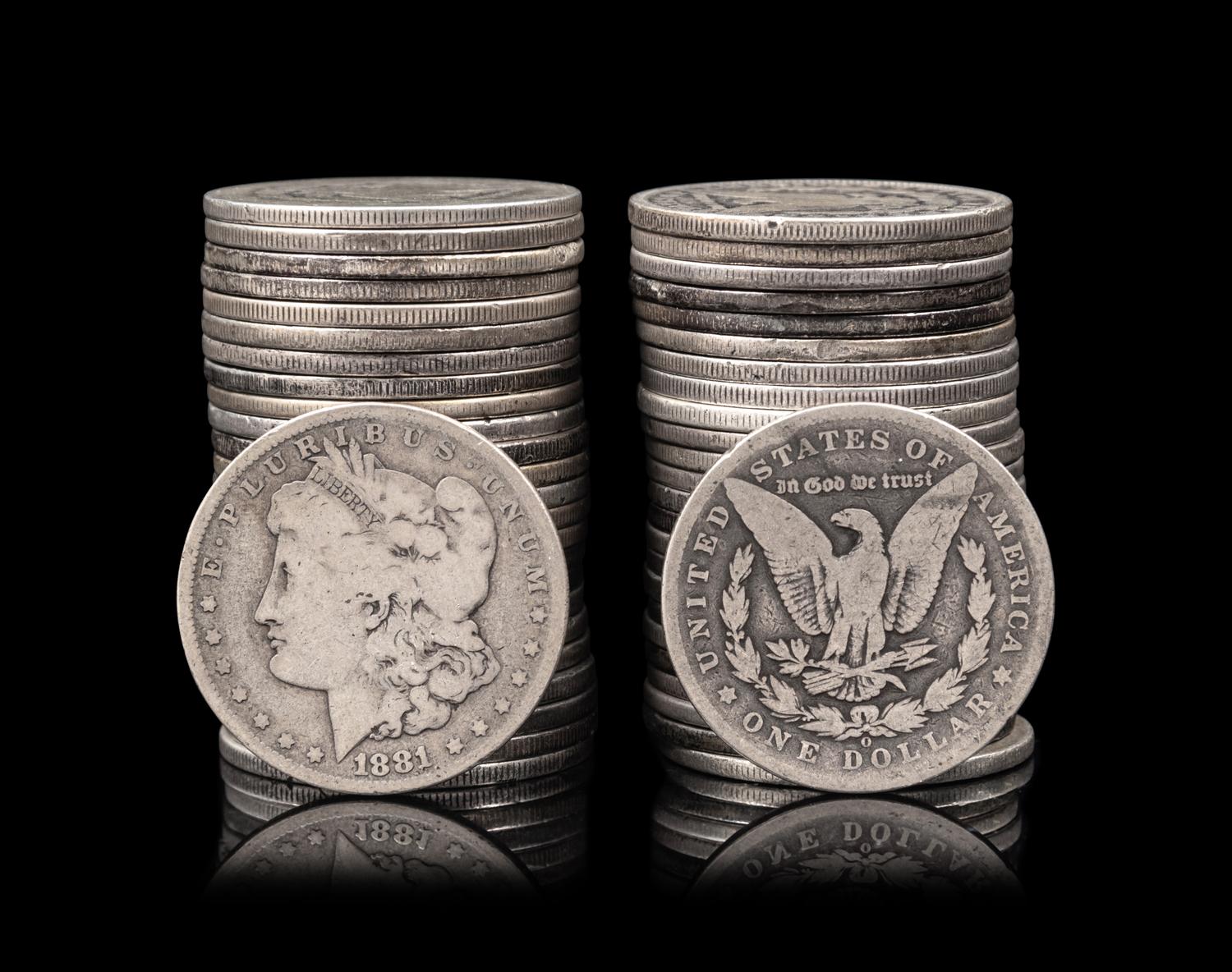 Fifty Morgan $1 Coins