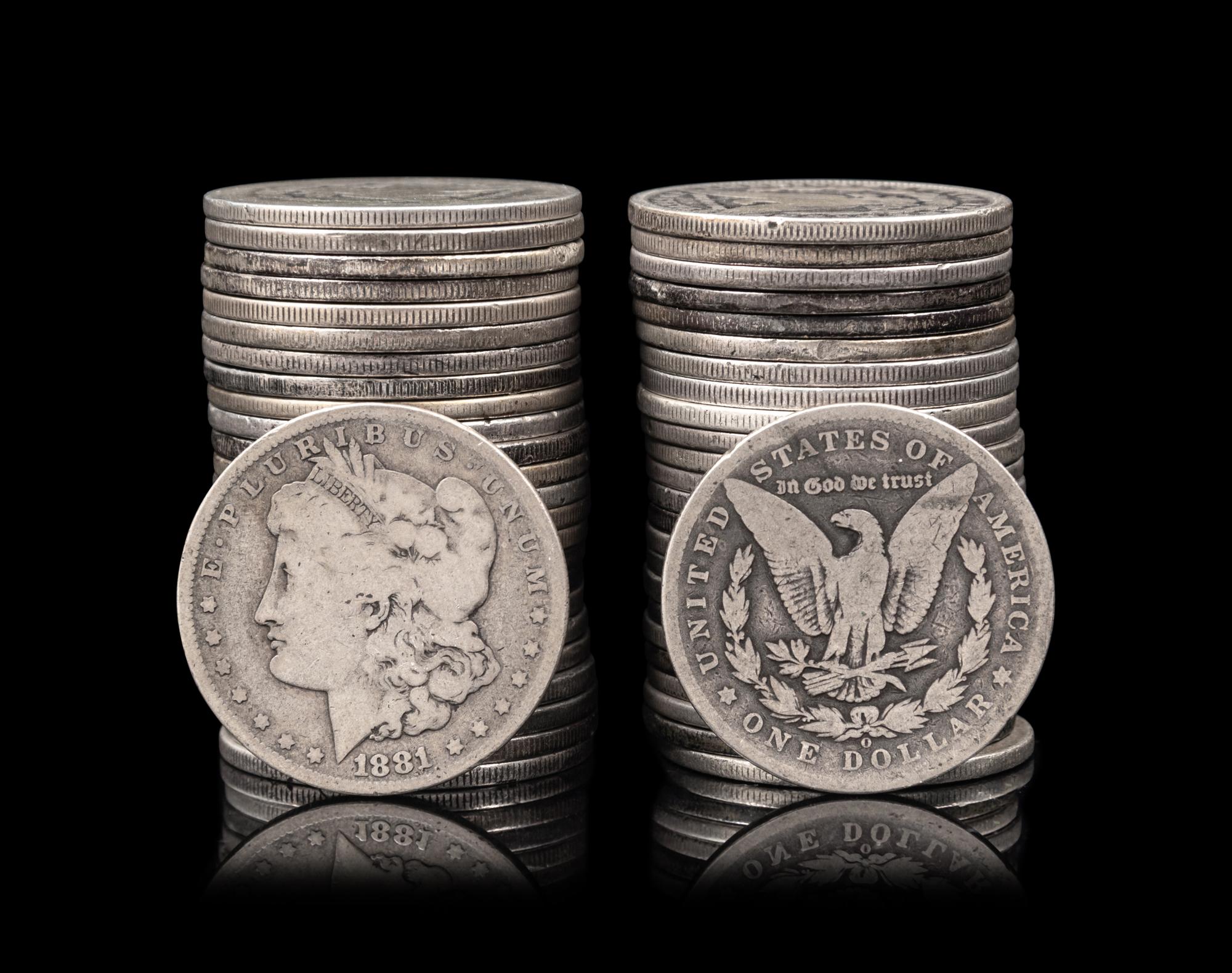 Fifty Morgan $1 Coins