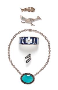 A Collection of Silver Jewelry,