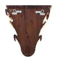 A Pair of English Carved Giltwood Figural Wall Brackets