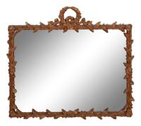 A Continental Giltwood Overmantel Mirror