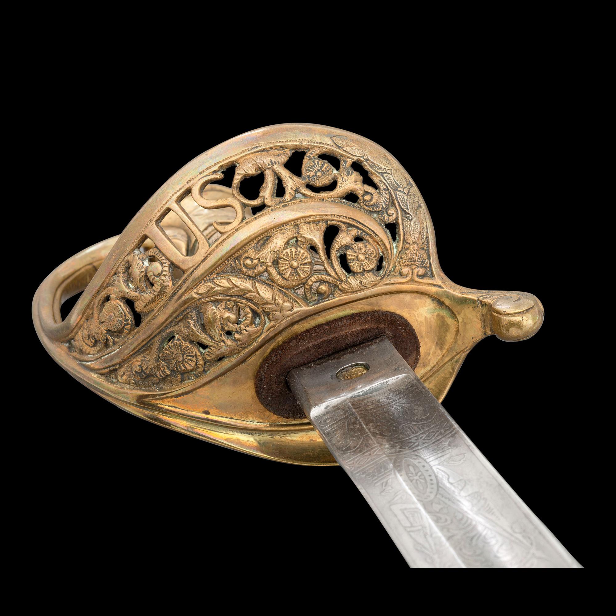 Presentation Imported 1850 Staff & Field Officers Sword of Lt. Hannibal Johnson, Captured at Gettysburg & The Wilderness - Escaped From Prison