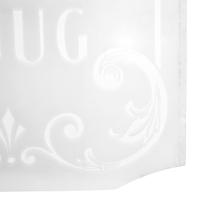 An Etched Glass Pub Window Panel 20.75" W x .25" D x 24.5" H — England, 19th Century
