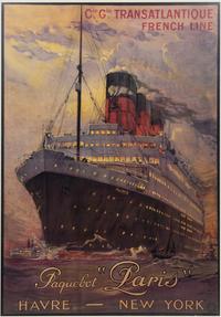 A French Ocean Liner Print