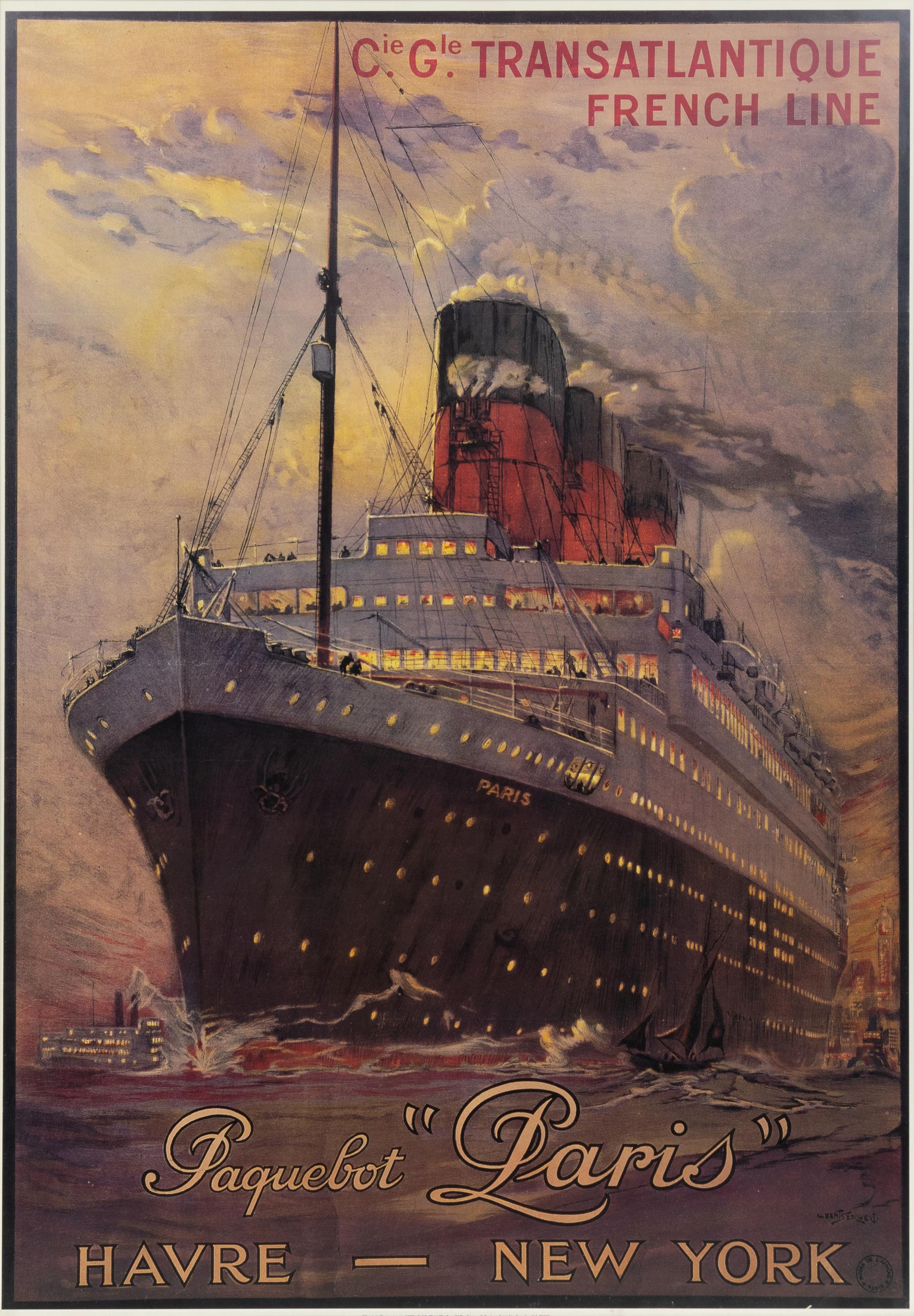 A French Ocean Liner Print