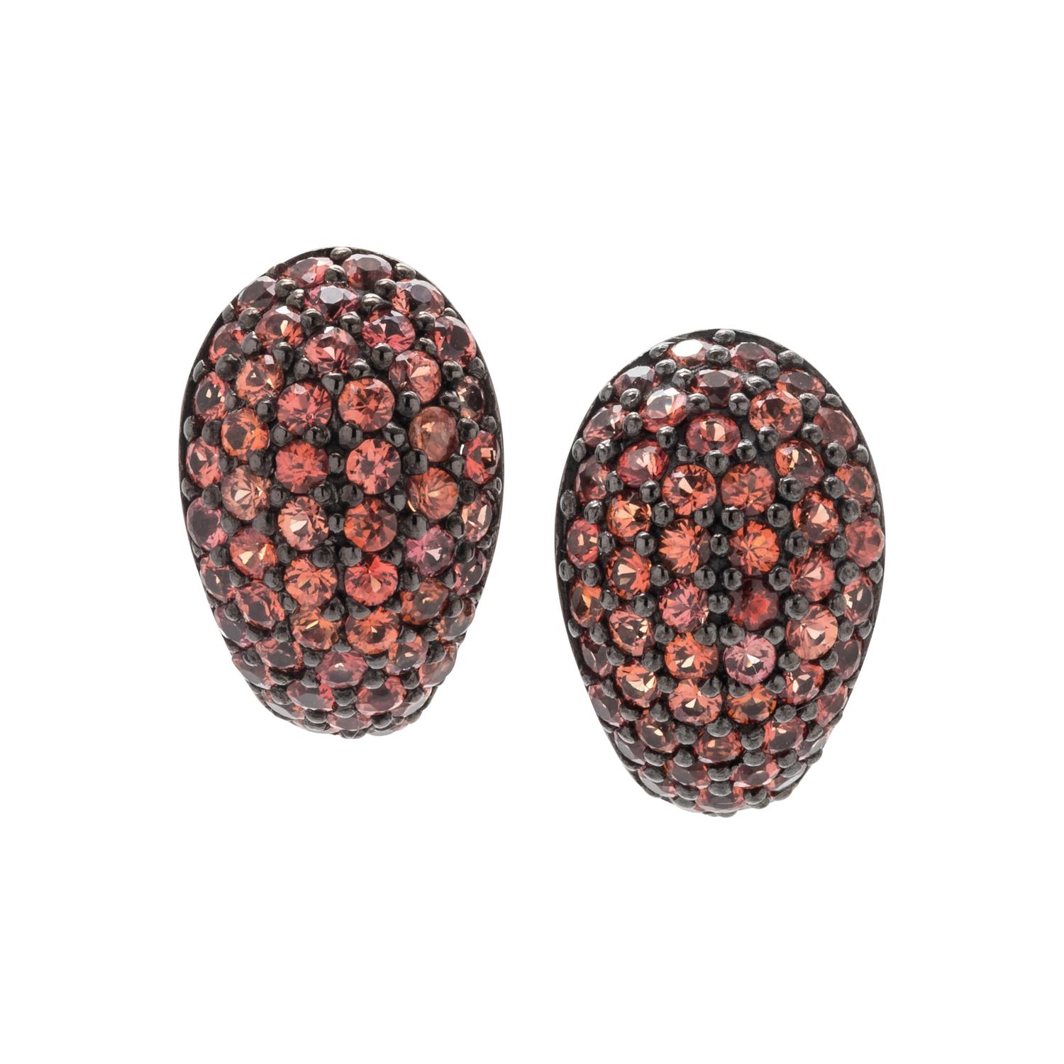 COLORED SAPPHIRE EARCLIPS
