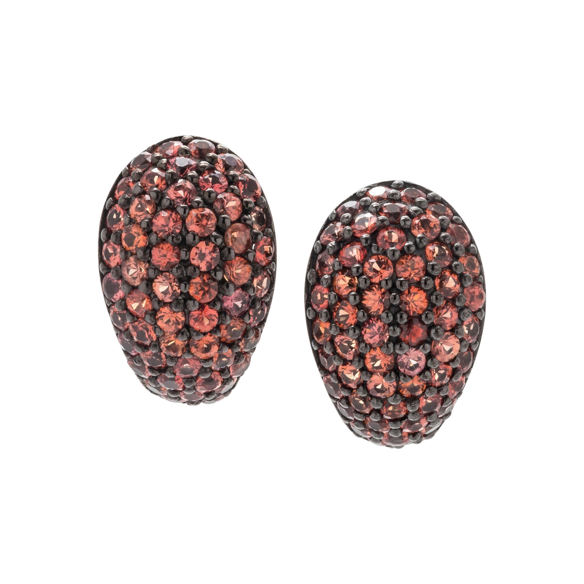 COLORED SAPPHIRE EARCLIPS