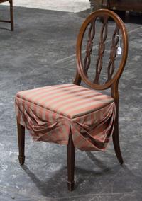 An American Mahogany Dining Room Suite Height of table 62 1/4 x width 29 x depth 42 inches. — 20TH CENTURY