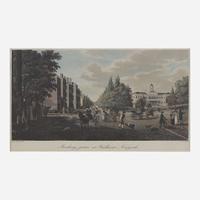 [Prints] [New York] Klinckowstrom, Baron Axel, and Carl Fredrik Akrell Broadway-gatan och Radhuseti Newyork