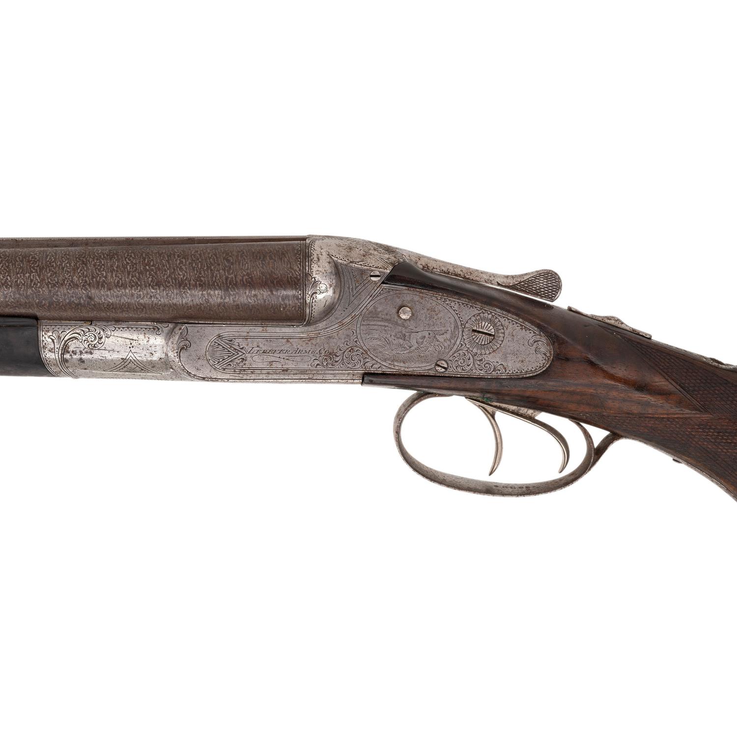 **Lefever Arms Company Double Barrel E Grade Sideplate Boxlock