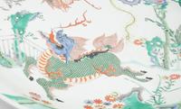 A Large Famille Verte Porcelain Charger