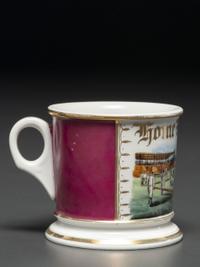 A Baseball Player's Porcelain Occupational Shaving Mug, Possibly Identified to Mickey Heath