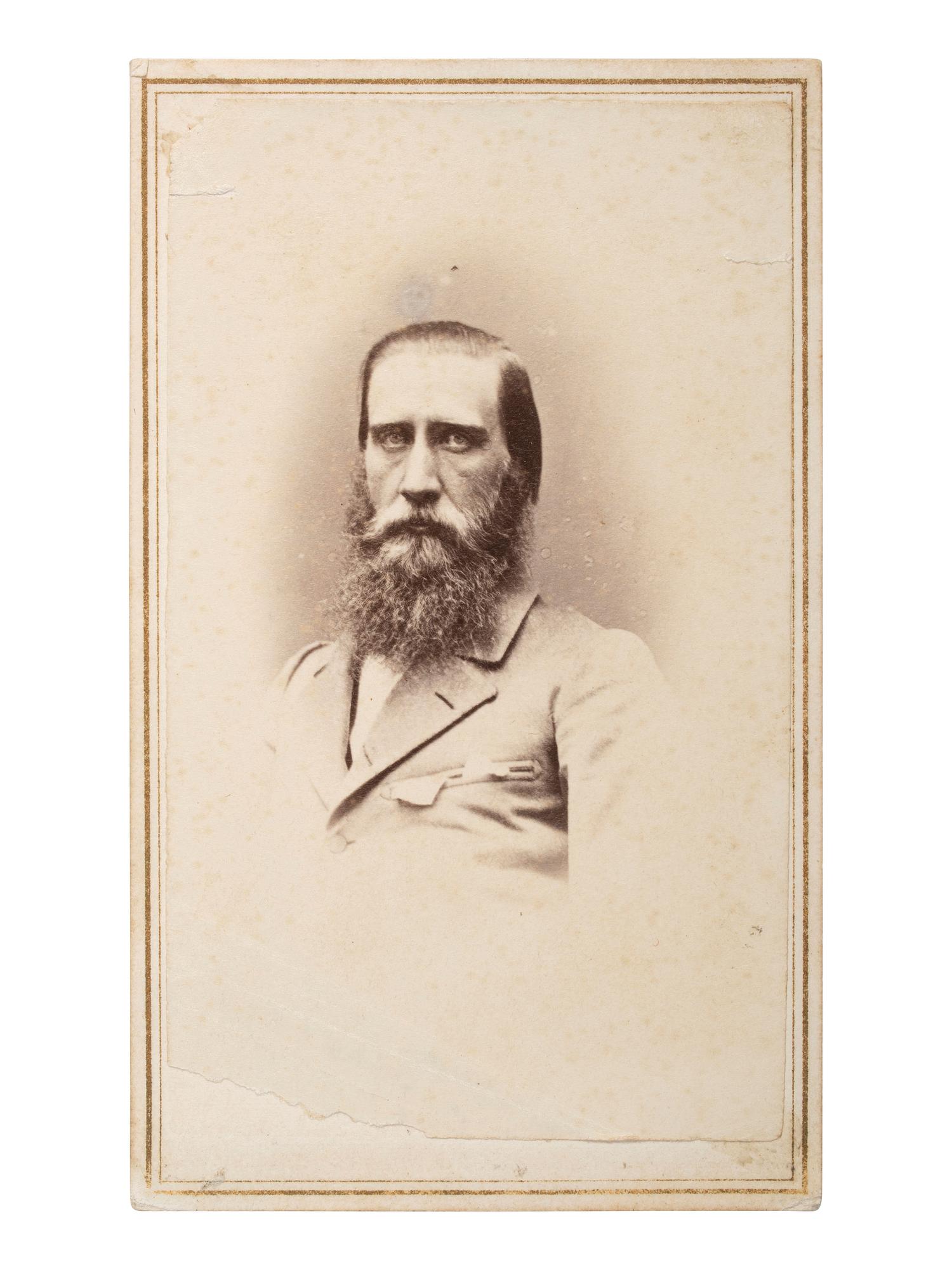 [CIVIL WAR]. [HOOD, John Bell (1831-1879)]. ANDERSON, Samuel, photographer. CDV of John Bell Hood. New Orleans, LA, ca 1860s.