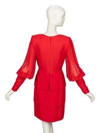 Galanos, Chiffon Cocktail Dress