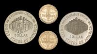 A United States 1987 Constitution Bicentennial Commemorative 4 Coin Set