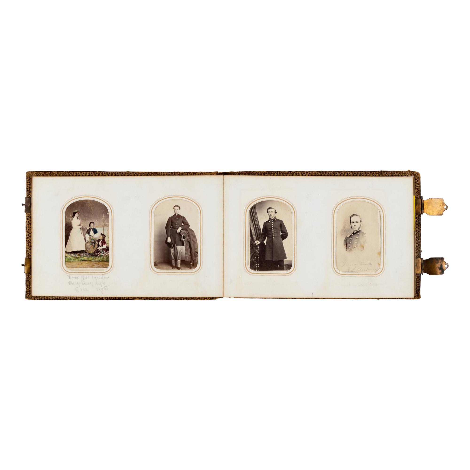 [CIVIL WAR]. [VAN VLIET, Stewart (1815-1901)]. A carte-de-visite album from the family of Civil War brigadier general Stewart van Vliet, ca 1860s.