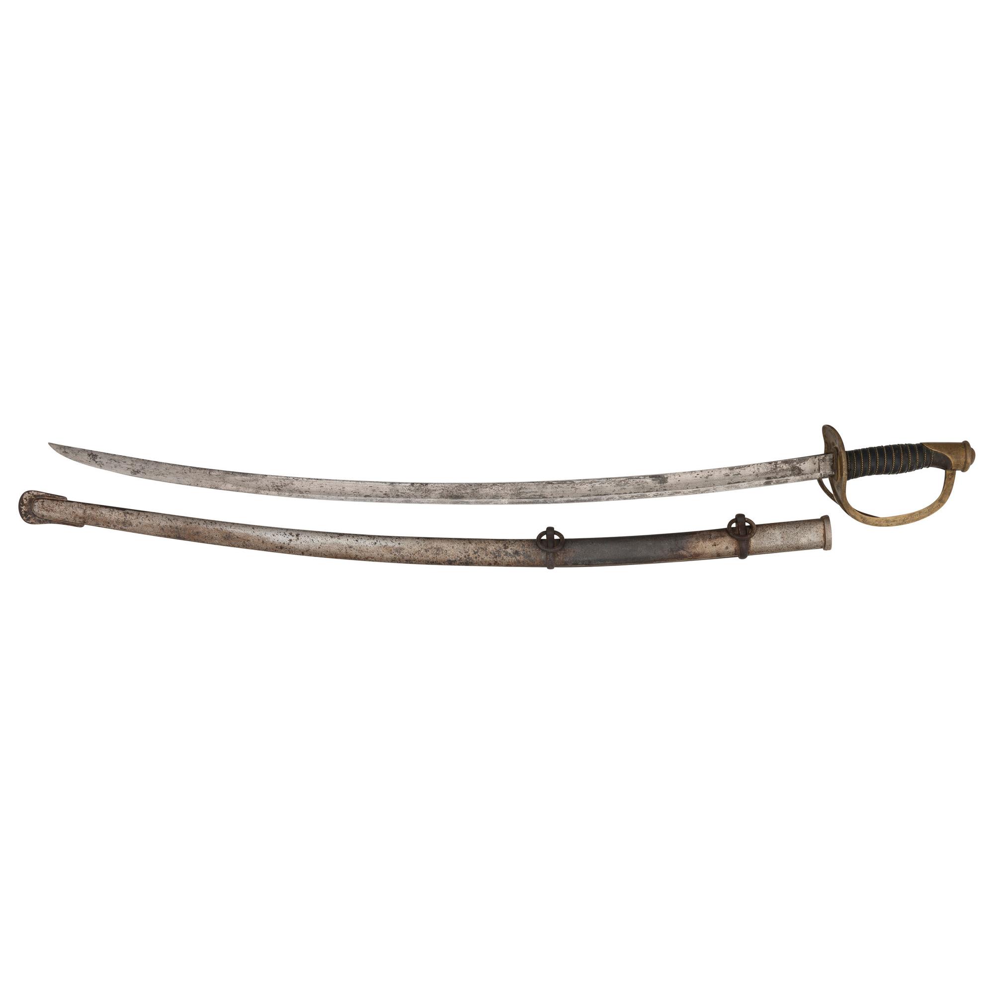 U.S. Model 1860 Light Cavalry Saber by Ames Presented to Capt. (Major) Langford Chapman 28th PA Volunteers - KIA at Chancellorsville
