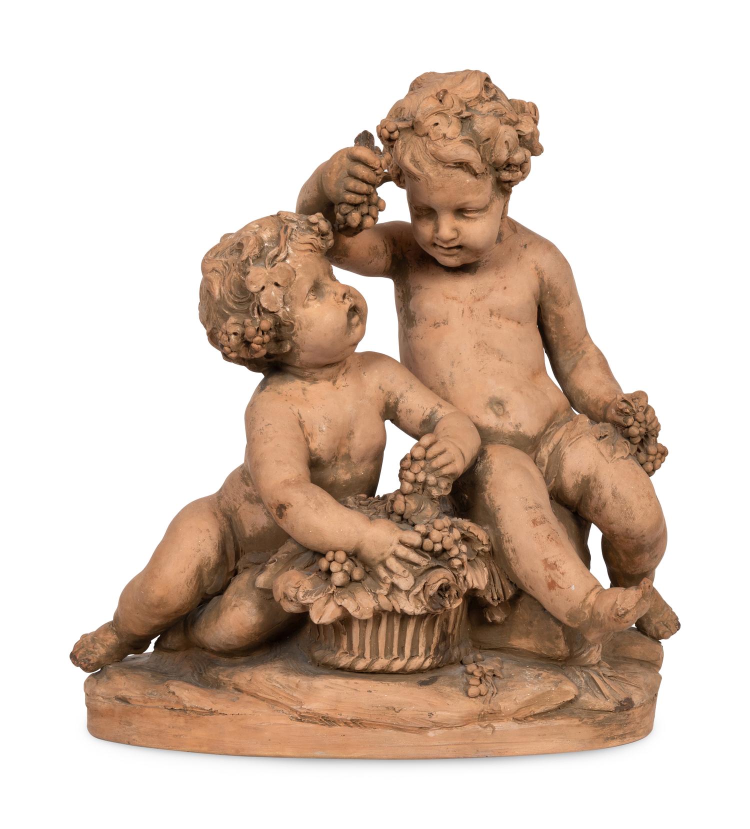 Putti with Grapes and Grapevines