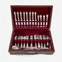 A sterling silver flatware service in the "Mythologique" pattern Gorham Mfg. Co., Providence, RI, circa 1900