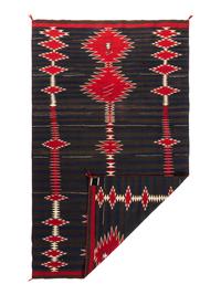 Navajo Hubble Revival Moki-Pattern Weaving / Rug