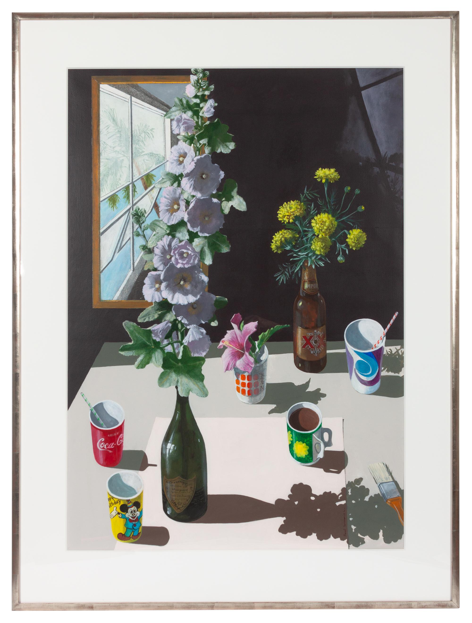 Study of Flowers with Mirror and Paper Cups, 1978-84