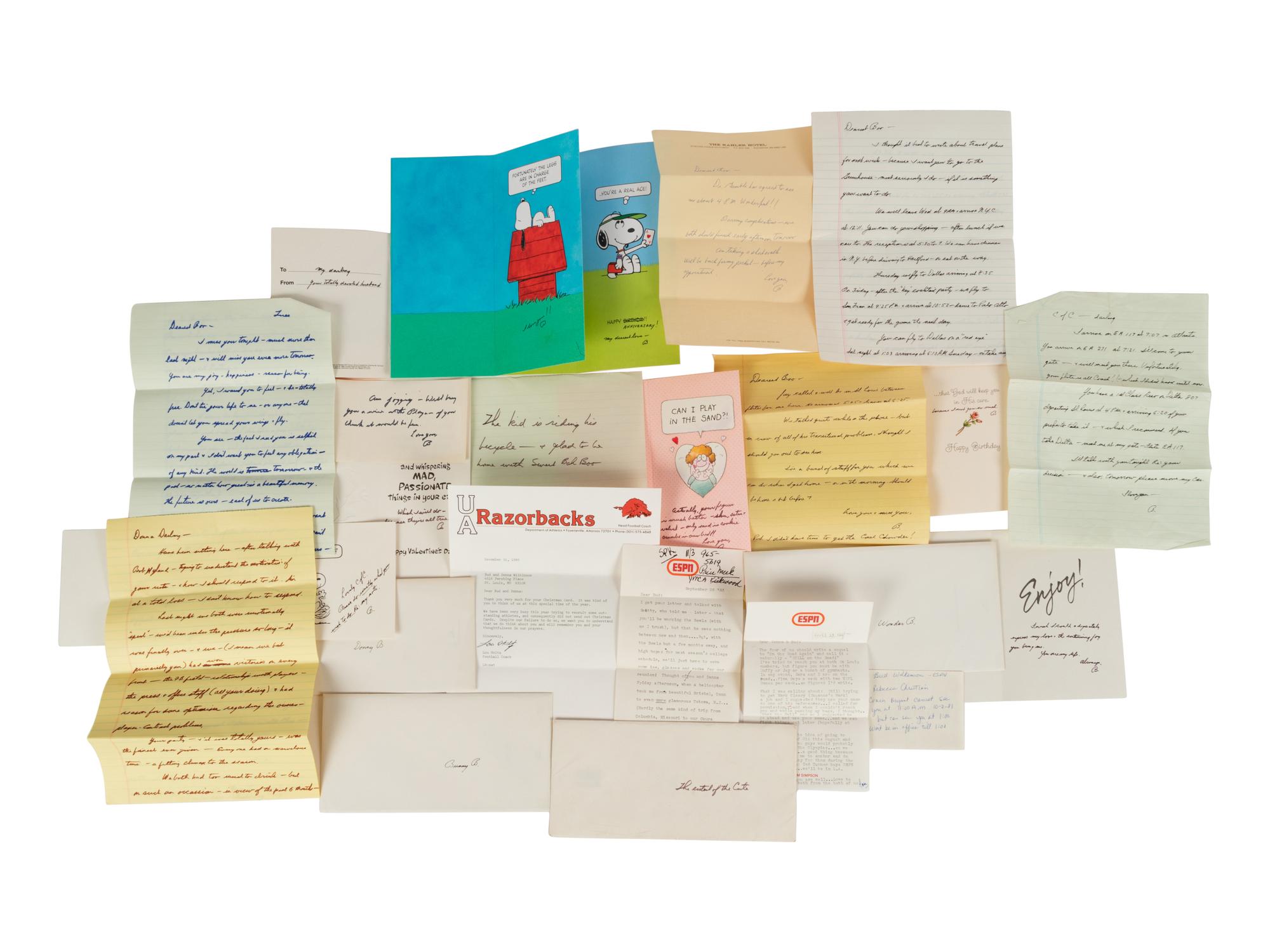A Large Group of Personal Correspondence from Hall of Fame Oklahoma Football Coach Bud Wilkinson,