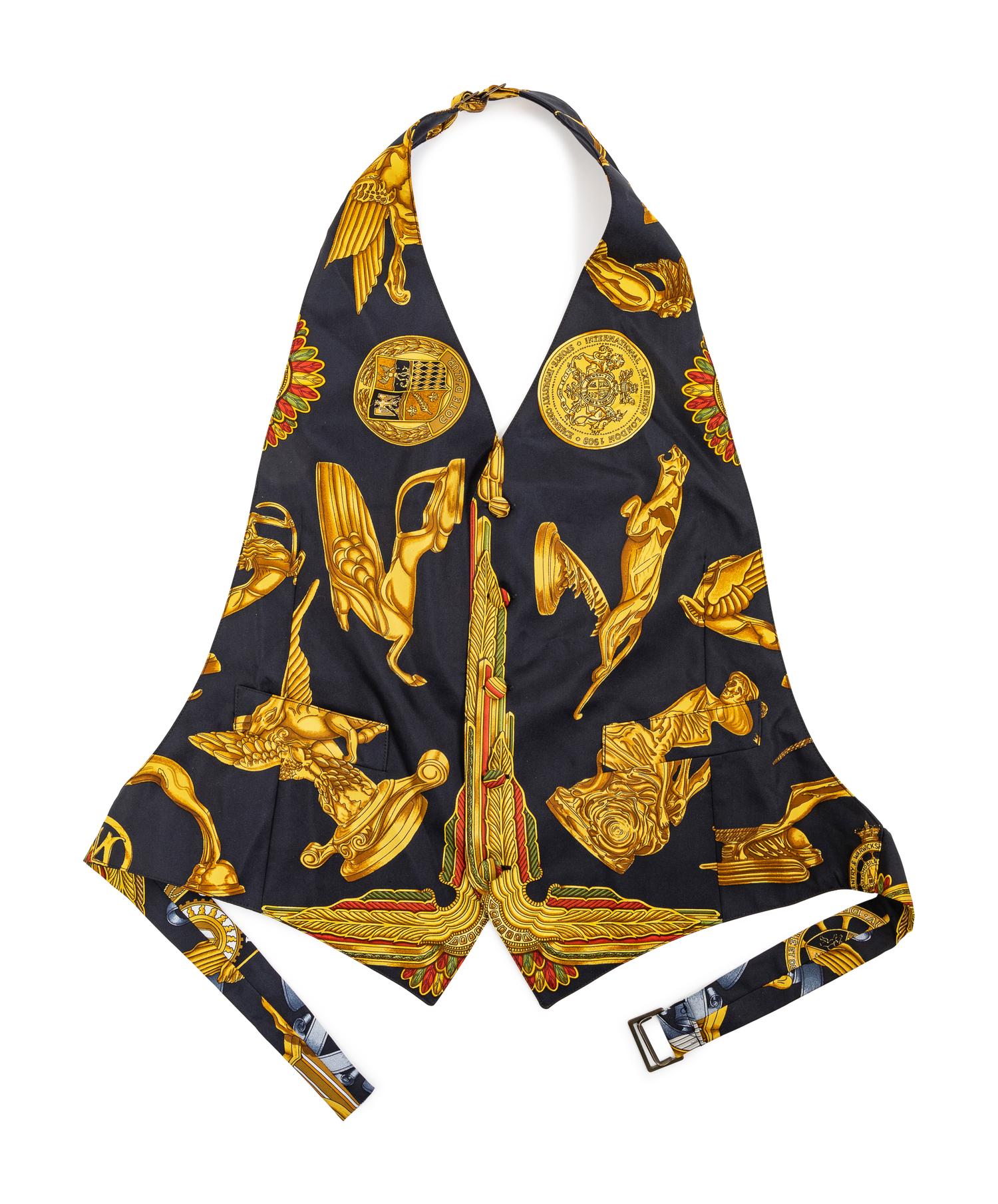 Hermes Black Silk Vest