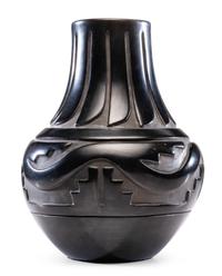 Carved Blackware Pottery Jar Lot is located and will ship from Cincinnati, Ohio.