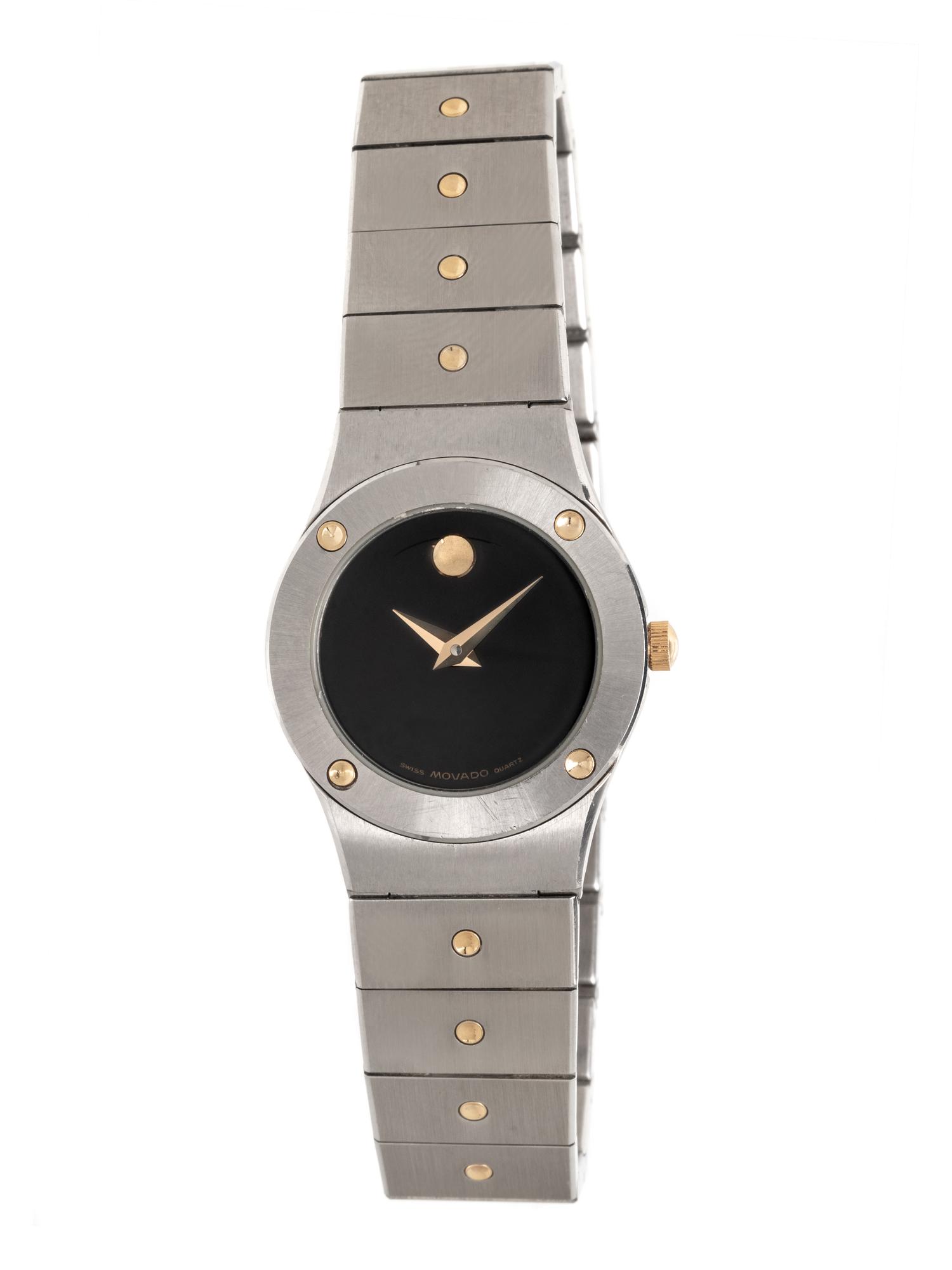 MOVADO, STAINLESS STEEL WATCH