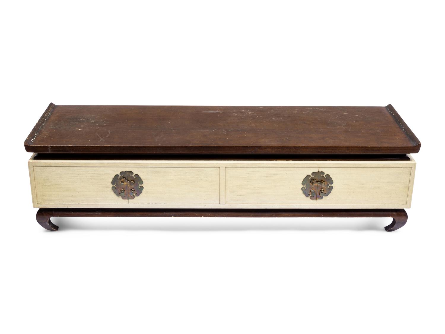 Three Widdicomb Style Lacquered and Polychromed Wood Tables